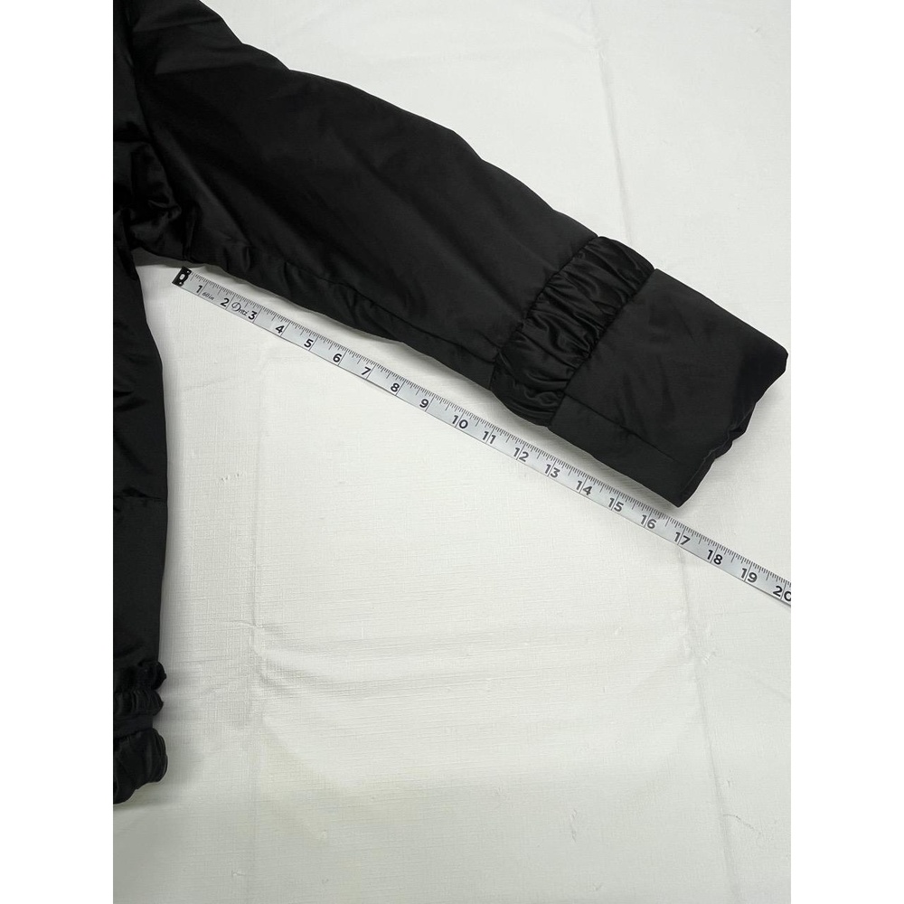Dana Buchman Womens Black Zip Snap Ruffled Puffer Filled‎ Jacket XL - Picture 8 of 9